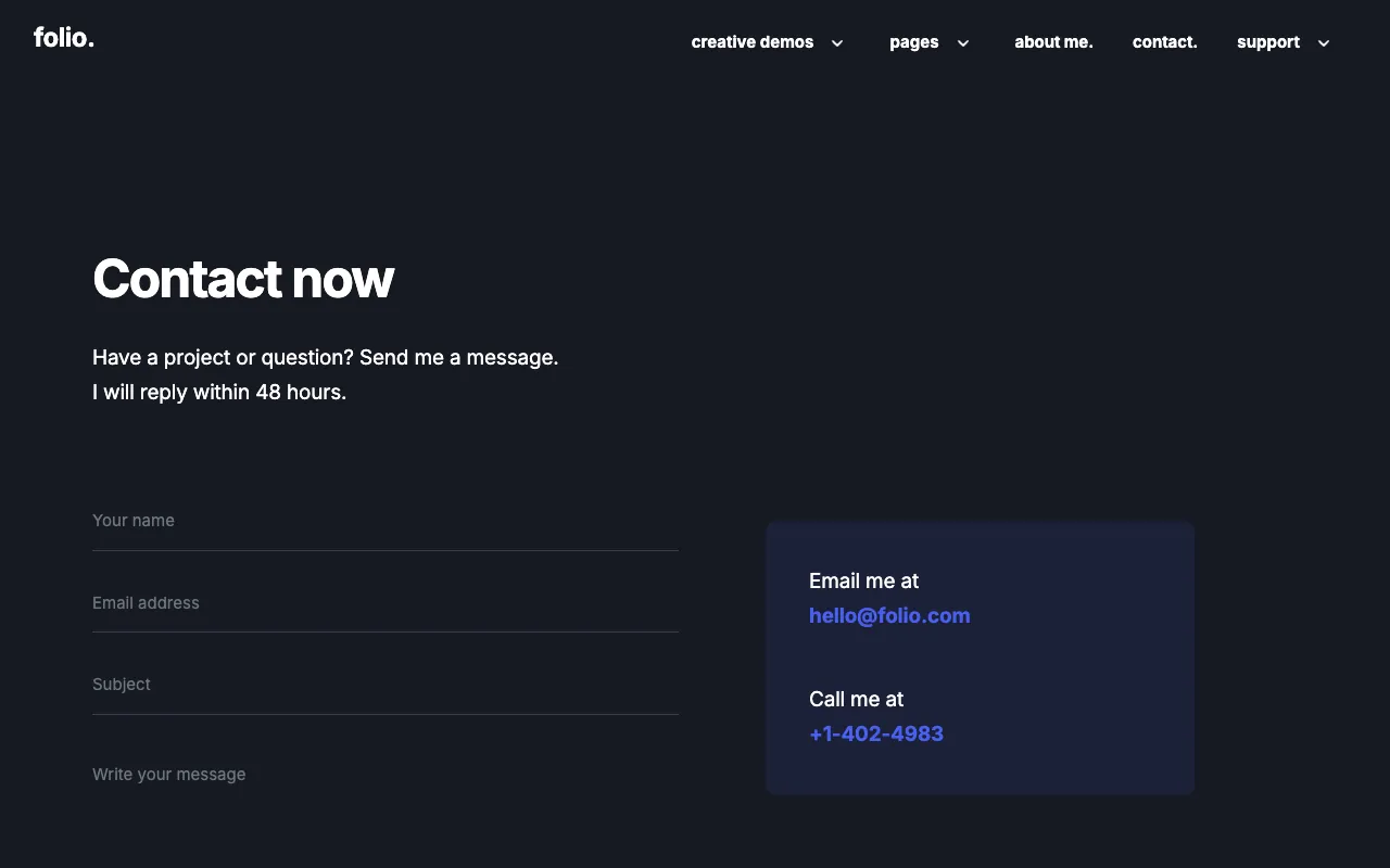 Folio Contact